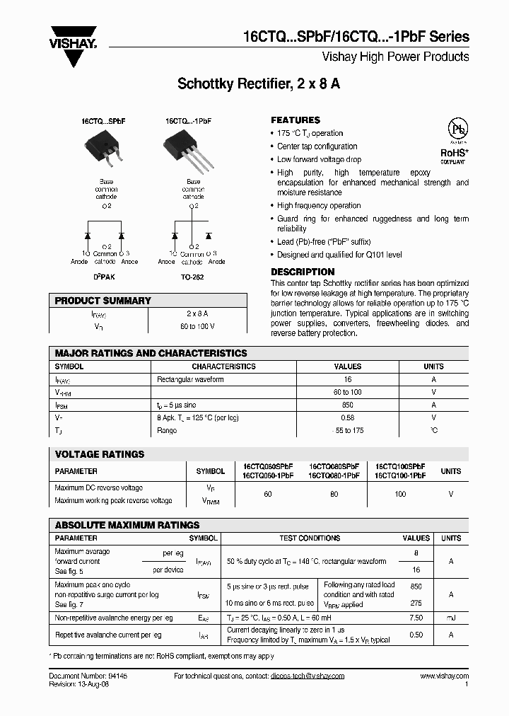 16CTQ080-1PBF_4740801.PDF Datasheet