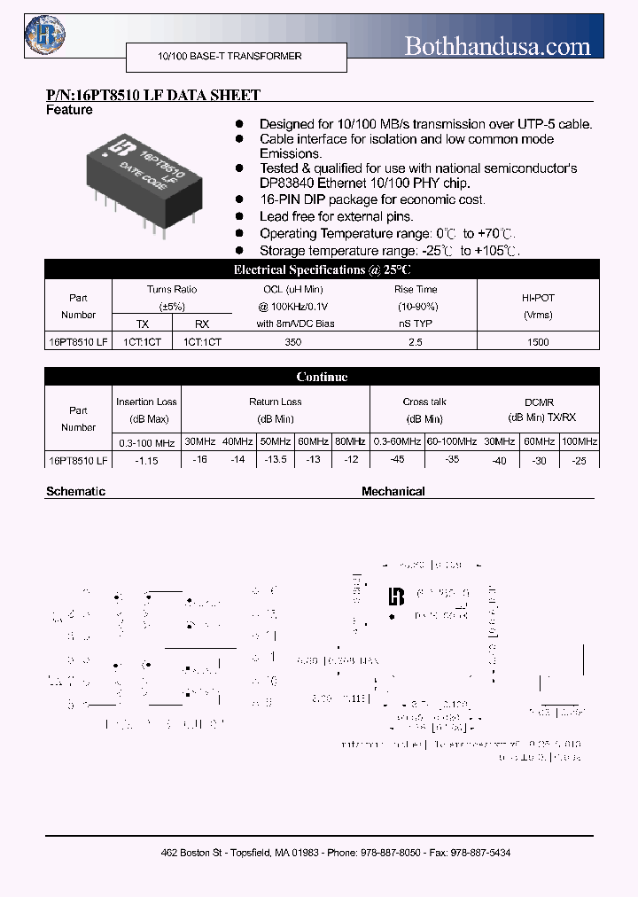 16PT8510-LF_4547672.PDF Datasheet