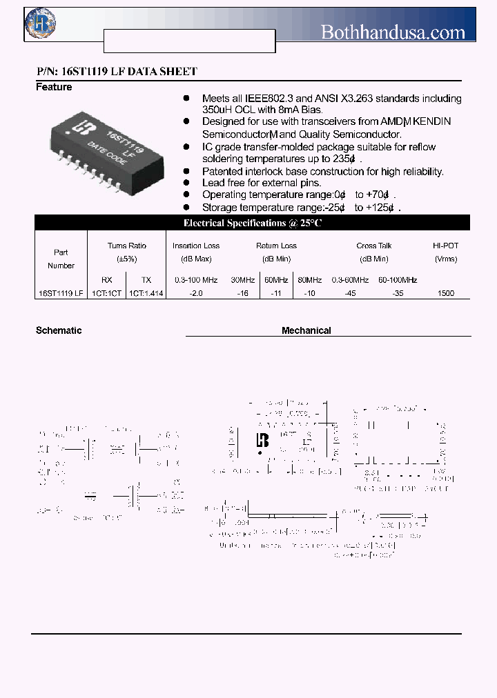 16ST1119-LF_4596664.PDF Datasheet
