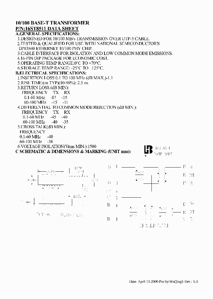 16ST8511_4535622.PDF Datasheet