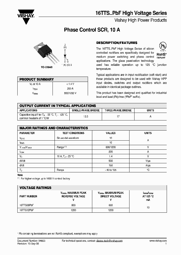 16TTS12PBF_4314112.PDF Datasheet