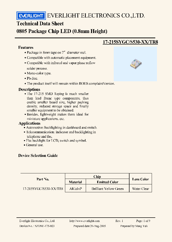 17-215SYGC_4453877.PDF Datasheet