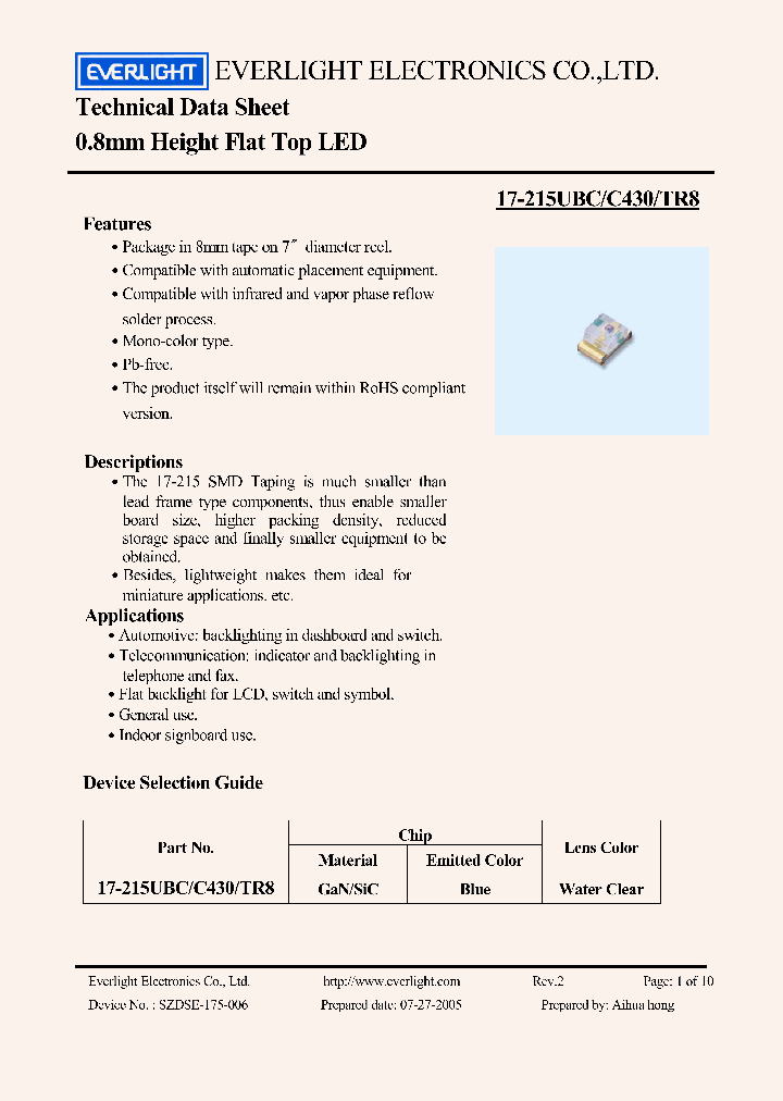 17-215UBC_4489578.PDF Datasheet