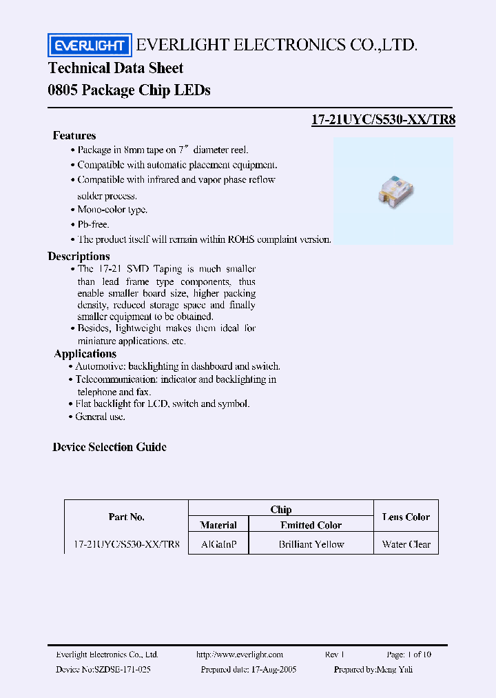 17-21UYC_4466766.PDF Datasheet