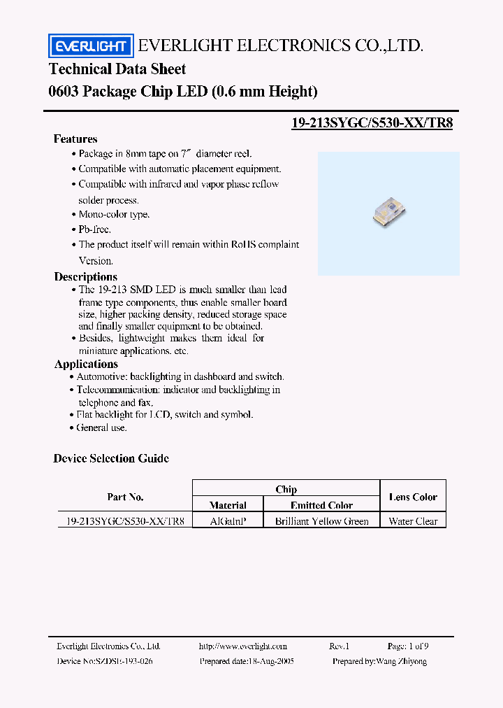 19-213SYGC_4447345.PDF Datasheet