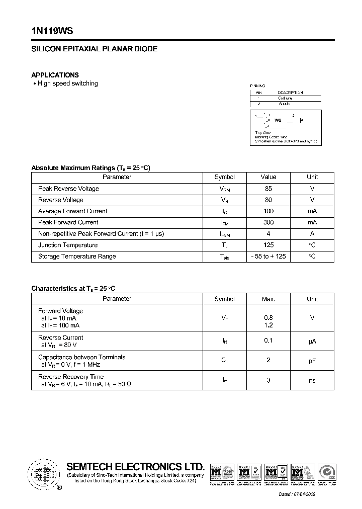 1N119WS_4864748.PDF Datasheet