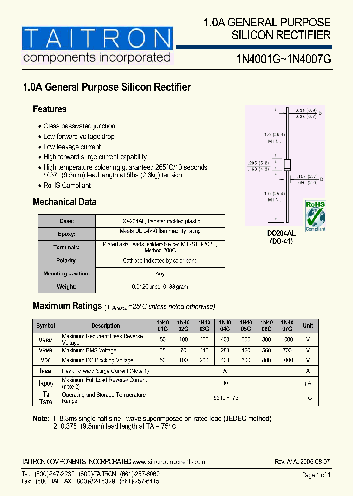 1N4001G_4425358.PDF Datasheet