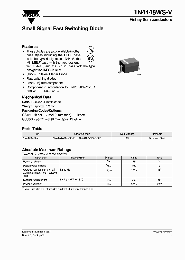 1N4448WS-V-GS08_4626170.PDF Datasheet