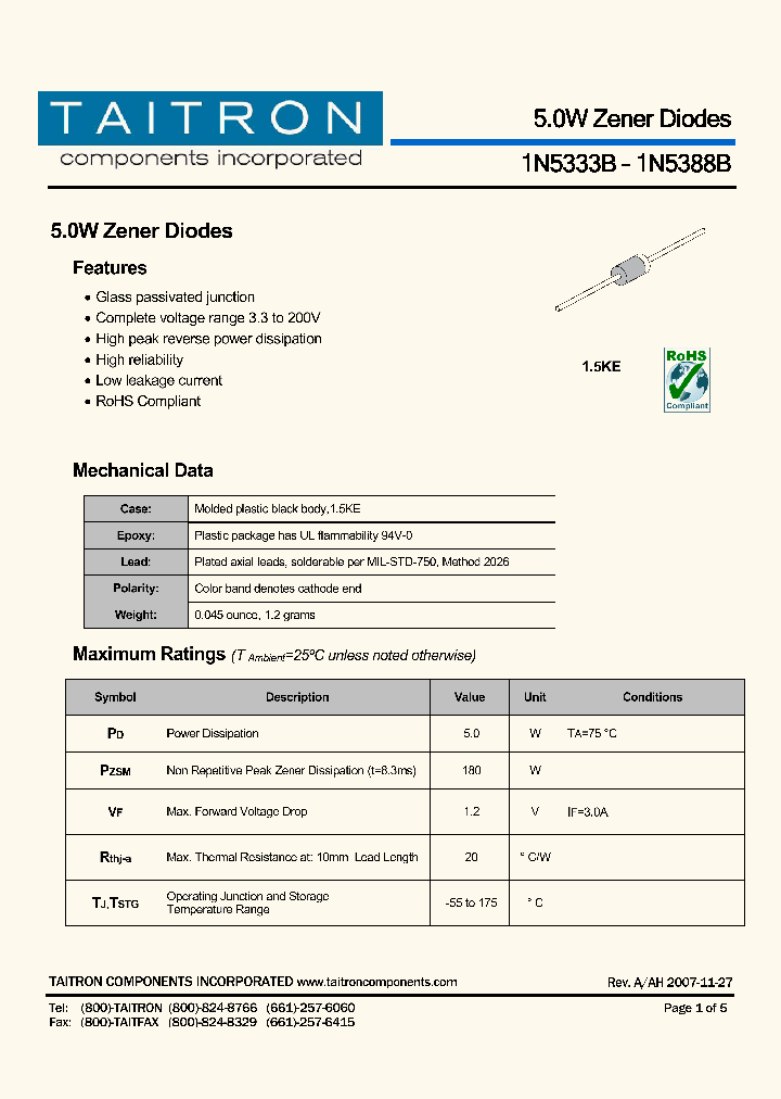 1N5333B_4518564.PDF Datasheet