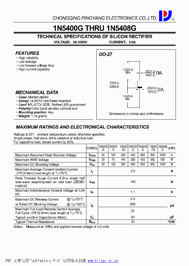 1N5408G_4731761.PDF Datasheet