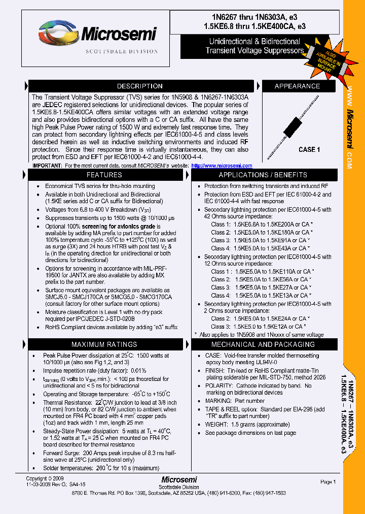 1N6289AE3_4551874.PDF Datasheet