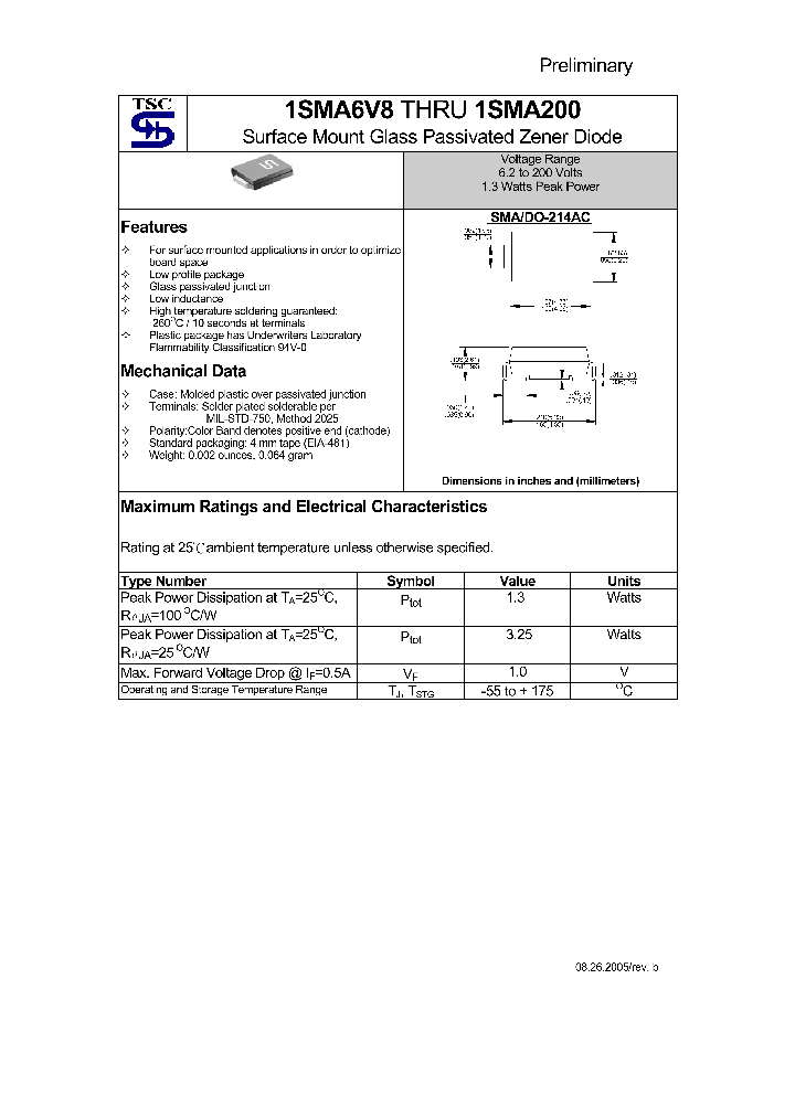 1SMA130_4188691.PDF Datasheet