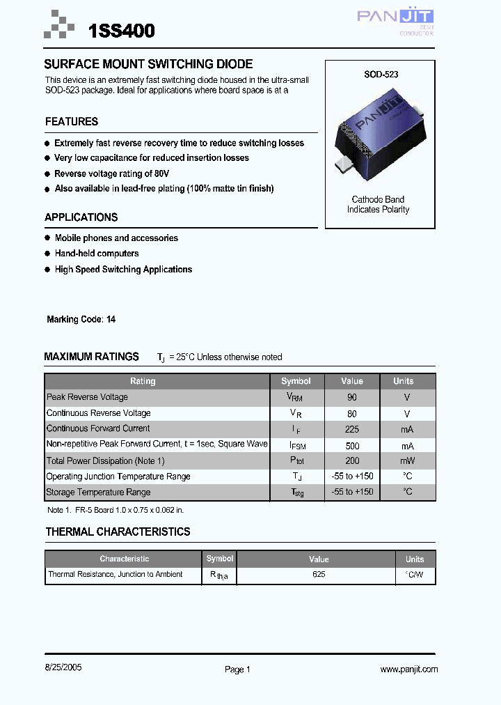 1SS400_4185916.PDF Datasheet