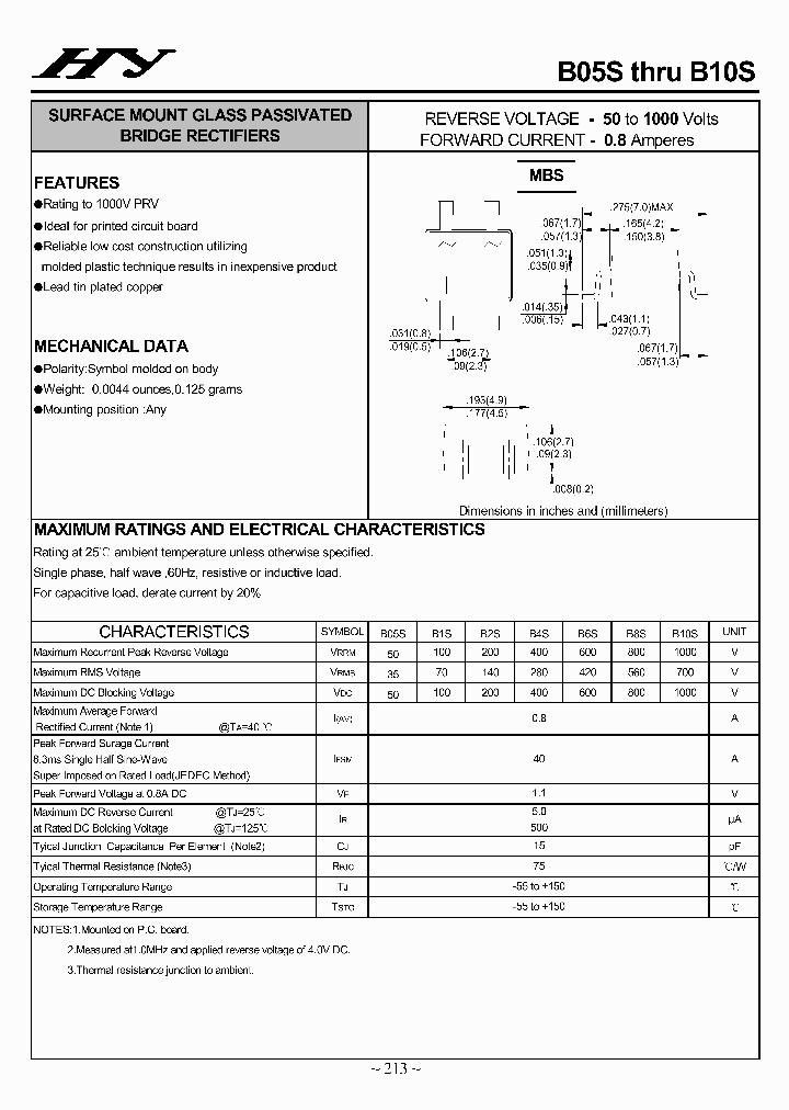 B05S-B10S_4504945.PDF Datasheet