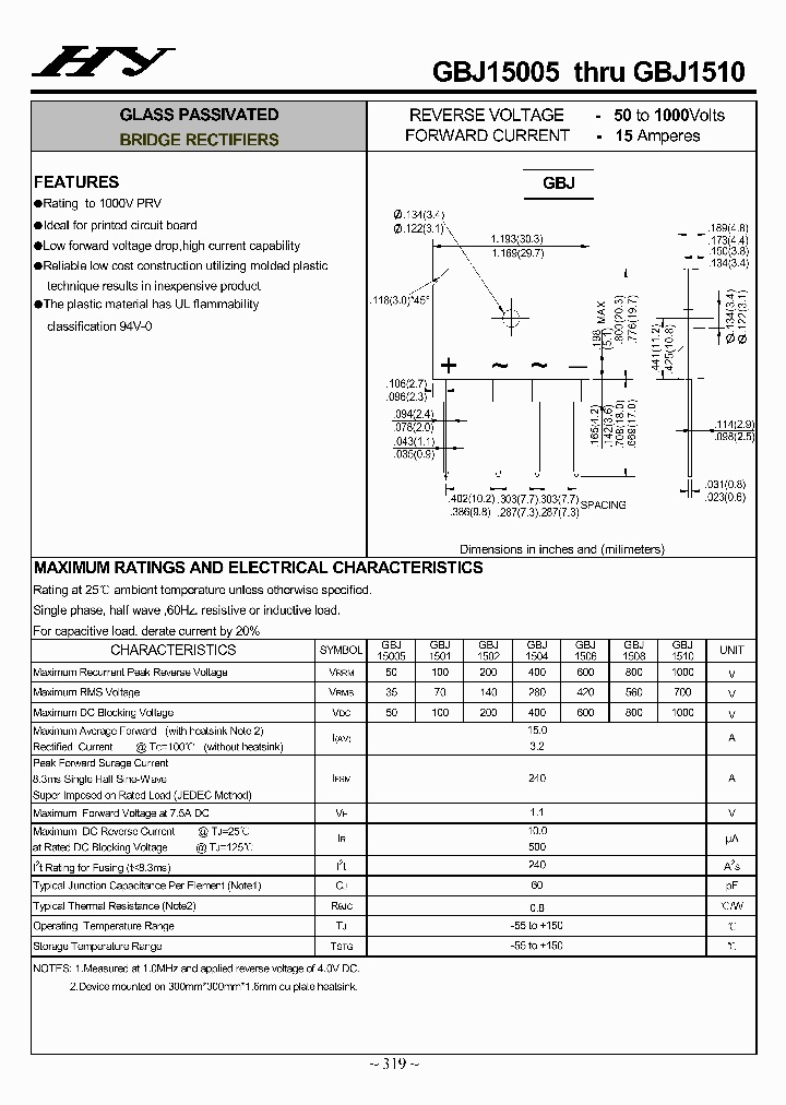 GBJ15005-GBJ1510_4505013.PDF Datasheet