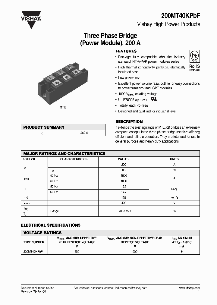 200MT40KPBF_4287128.PDF Datasheet