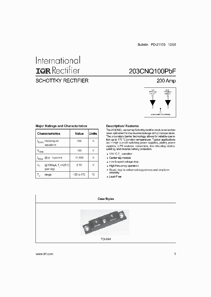 203CNQ100PBF_4886908.PDF Datasheet