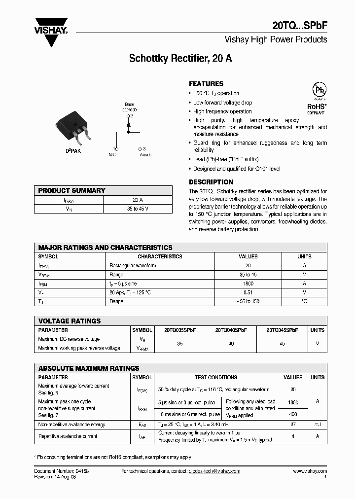 20TQ035SPBF_4402329.PDF Datasheet