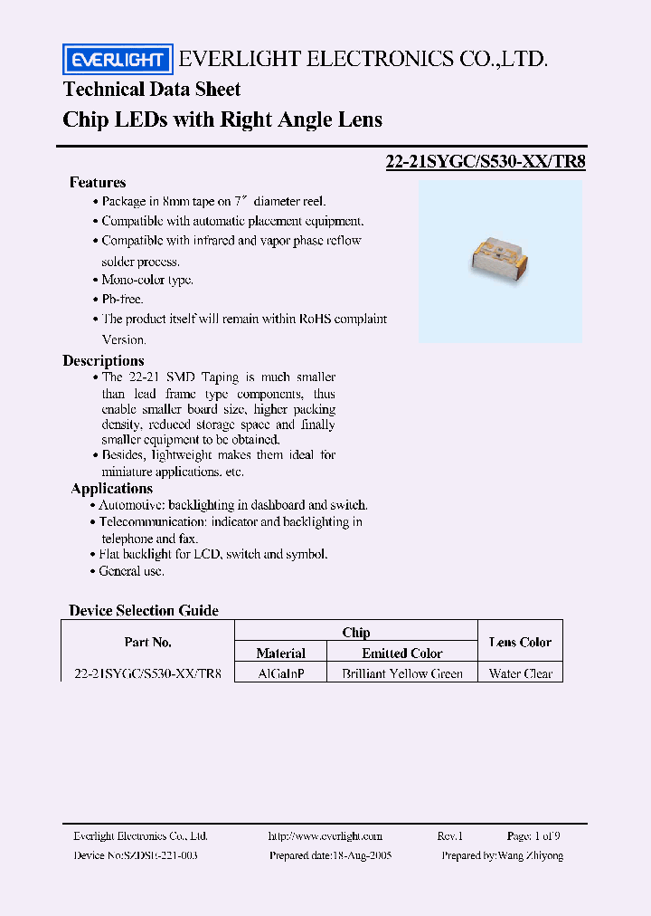 22-21SYGC_4215808.PDF Datasheet