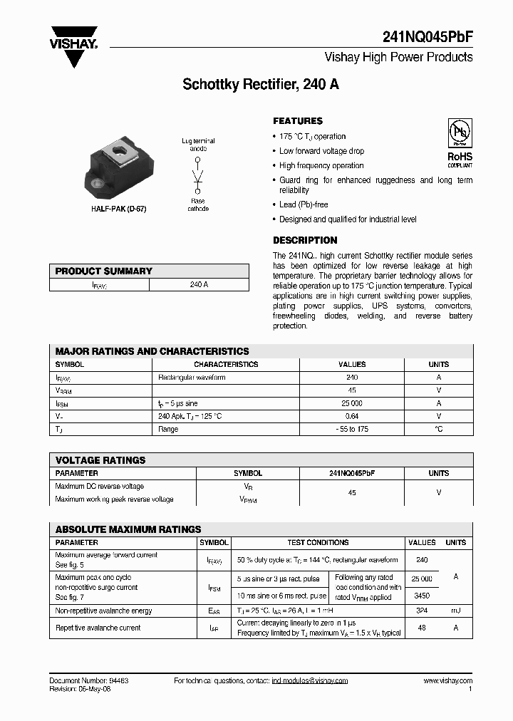 241NQ045PBF_4788604.PDF Datasheet