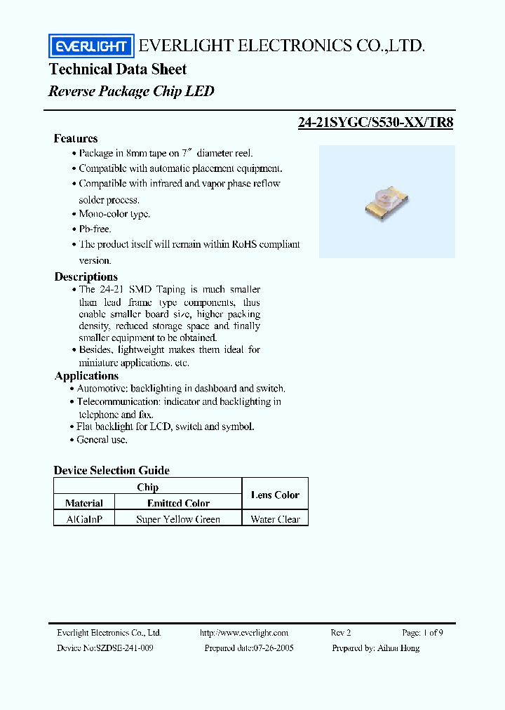 24-21SYGC_4216549.PDF Datasheet