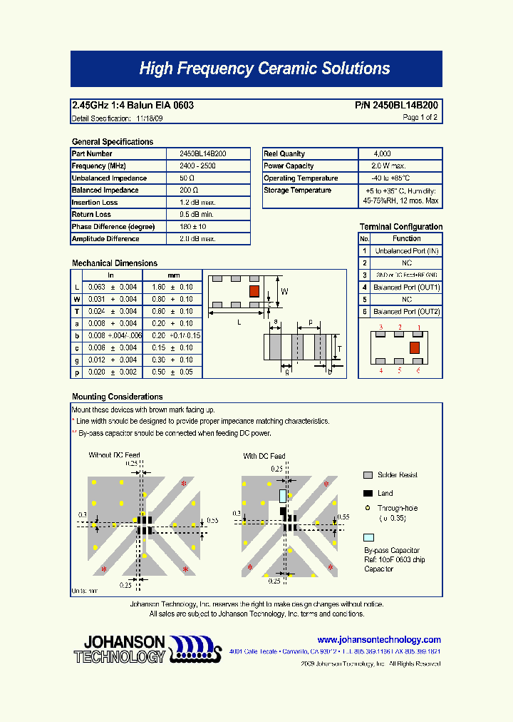 2450BL14B200_4867779.PDF Datasheet
