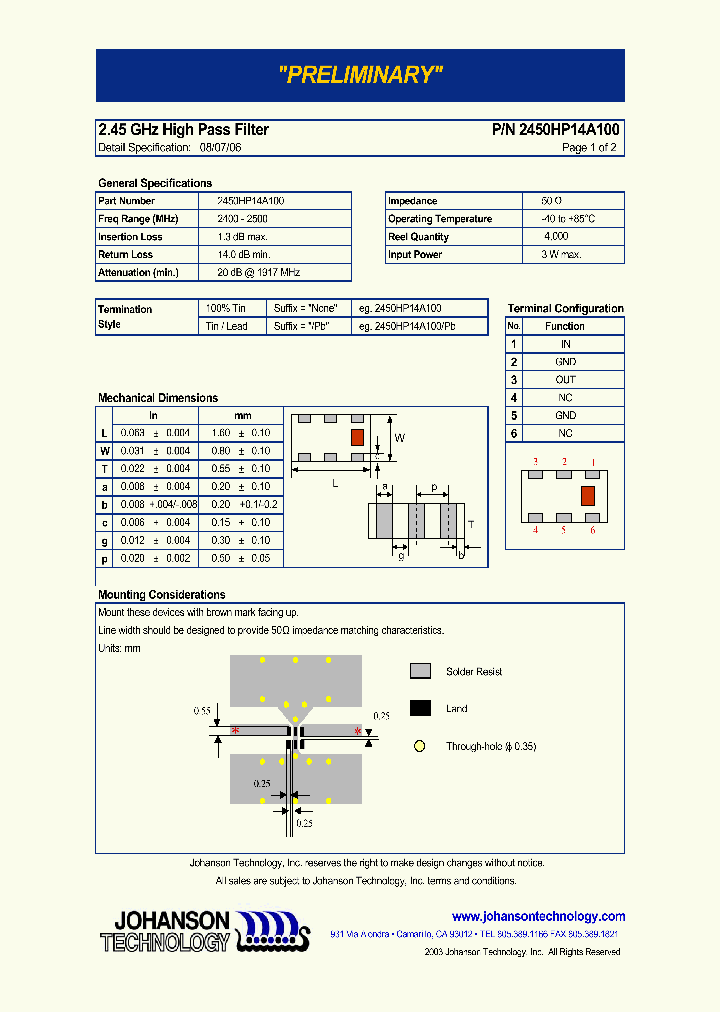 2450HP14A100_4845289.PDF Datasheet