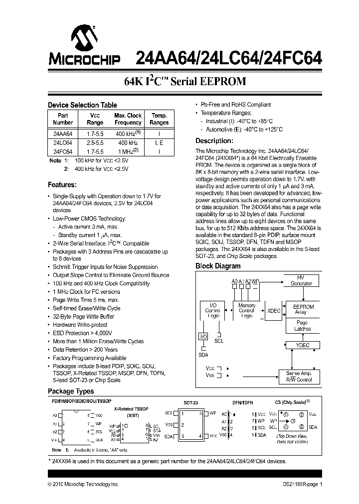 24AA64XT-ICS16K_4572274.PDF Datasheet