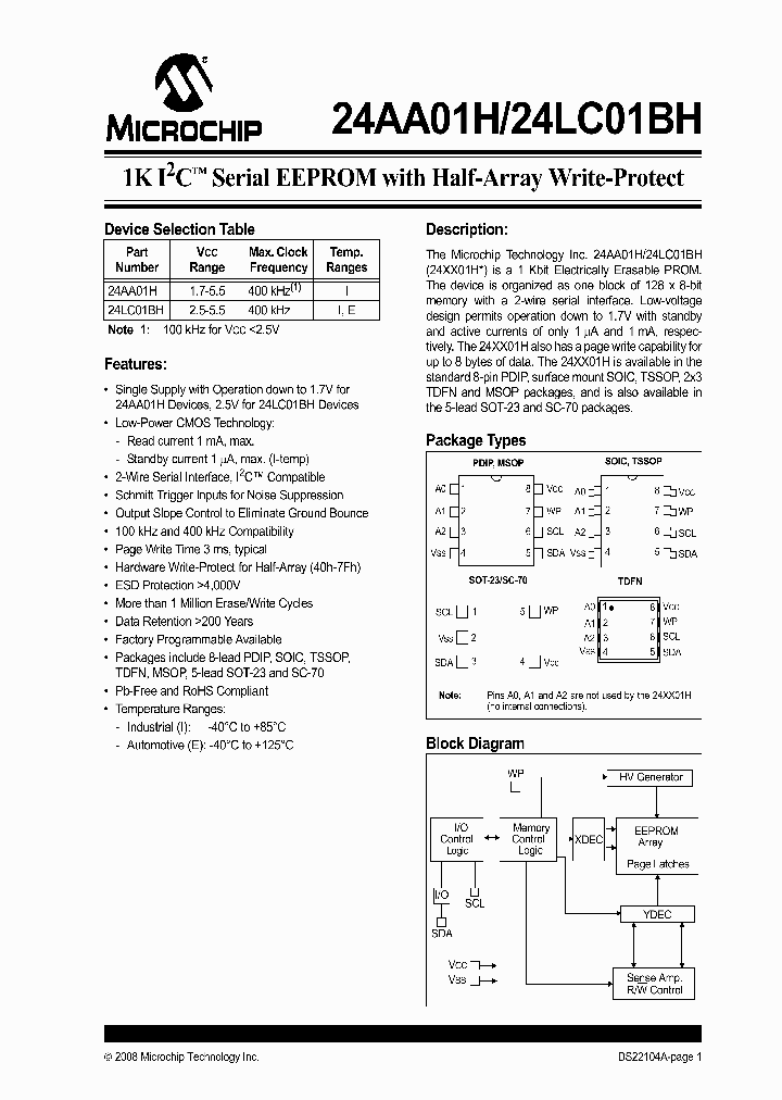 24LC01BHT-ILT_4501543.PDF Datasheet