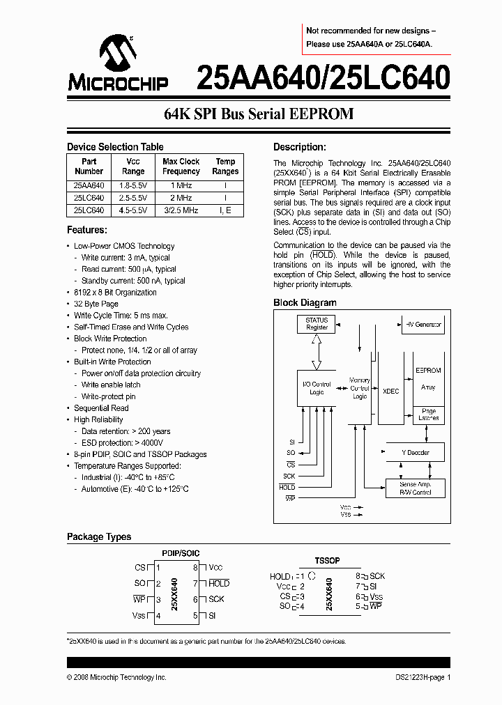 25LC640XT-IP_4472241.PDF Datasheet