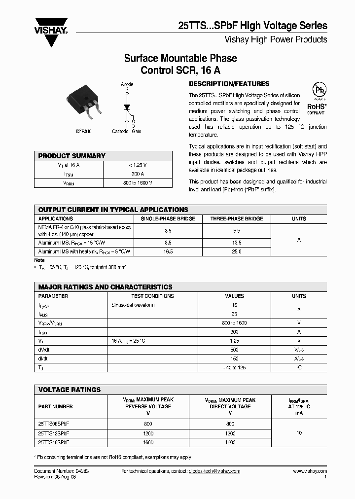 25TTS08TRLPBF_4872001.PDF Datasheet