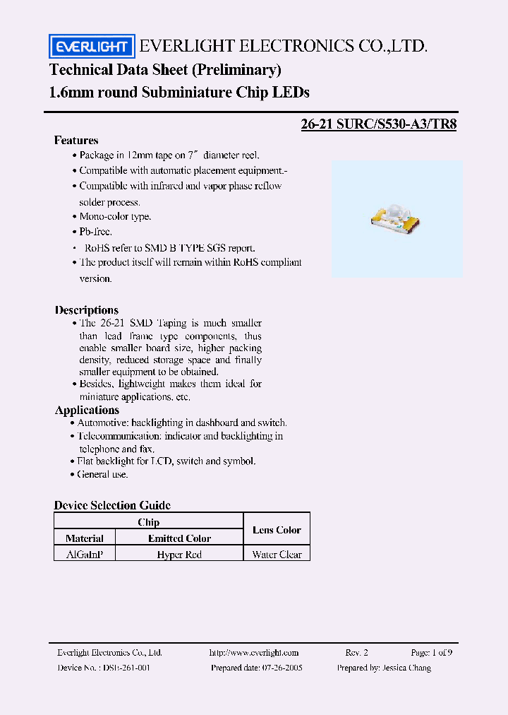 26-21SURC_4654873.PDF Datasheet