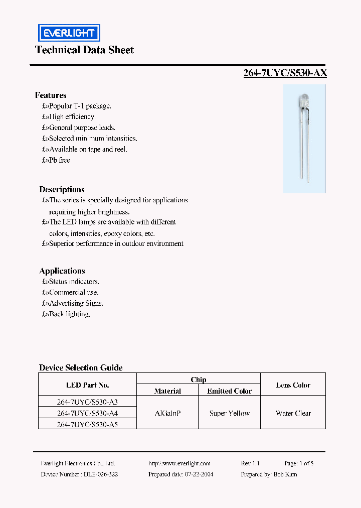 264-7UYC-S530-A3_4434140.PDF Datasheet