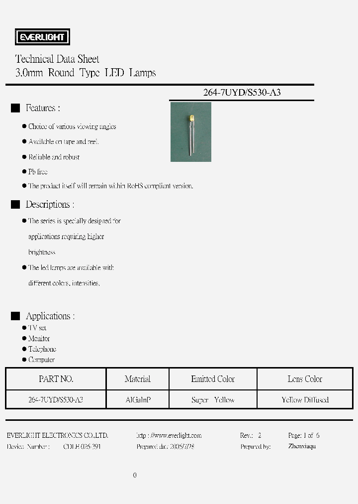 264-7UYC-S530-A5_4434142.PDF Datasheet