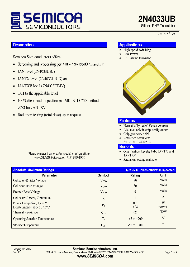 2N4033UB_4209013.PDF Datasheet