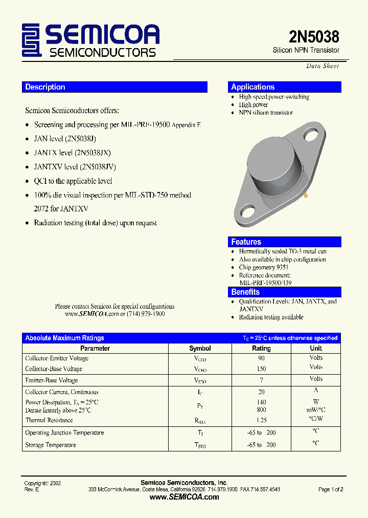 2N5038_4331484.PDF Datasheet