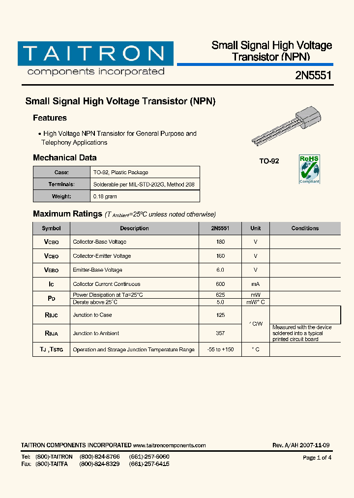 2N5551_4196893.PDF Datasheet