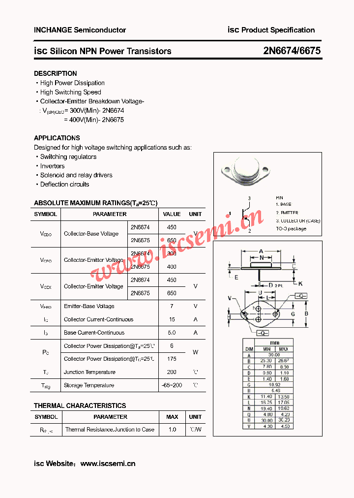 2N6674_4288999.PDF Datasheet