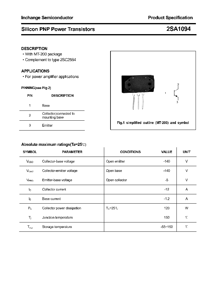 2SA1094_4308835.PDF Datasheet