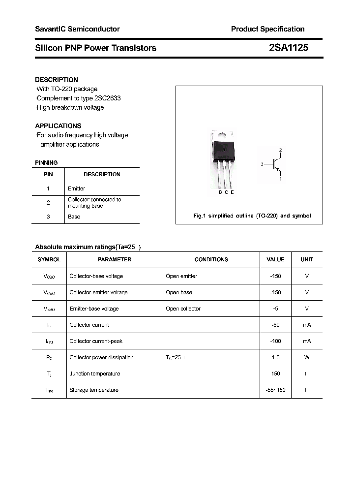 2SA1125_4507204.PDF Datasheet