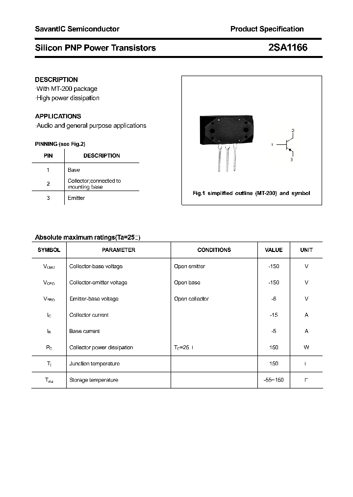 2SA1166_4385108.PDF Datasheet
