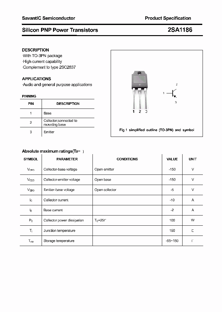 2SA1186_4413349.PDF Datasheet