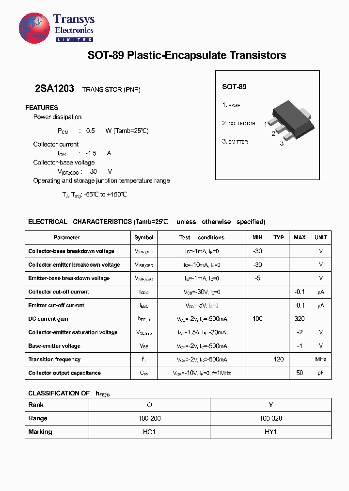 2SA1203_4391290.PDF Datasheet