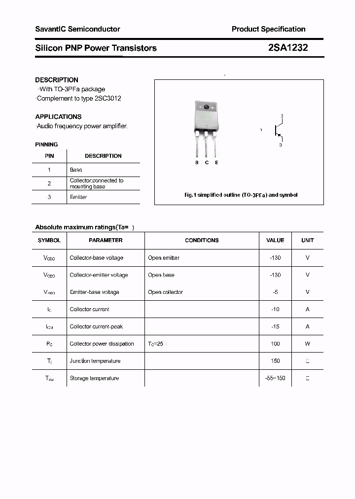 2SA1232_4409693.PDF Datasheet