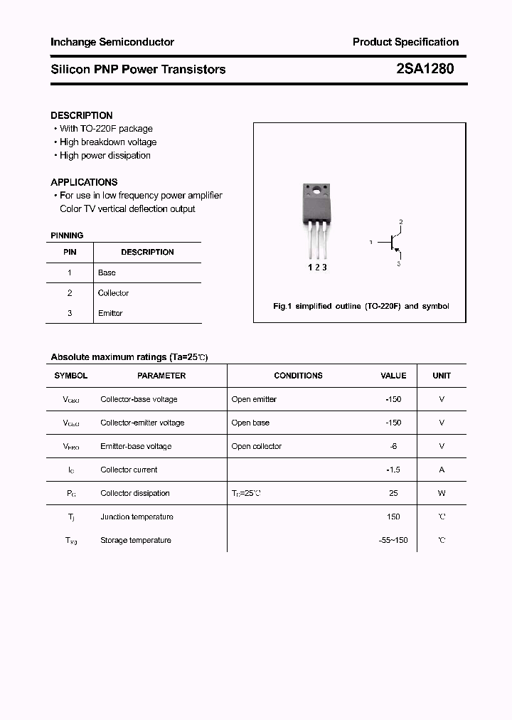 2SA1280_4414732.PDF Datasheet