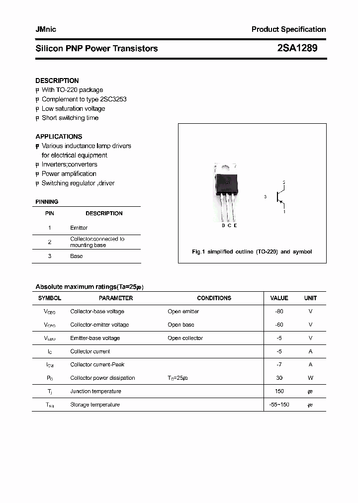 2SA1289_4549807.PDF Datasheet