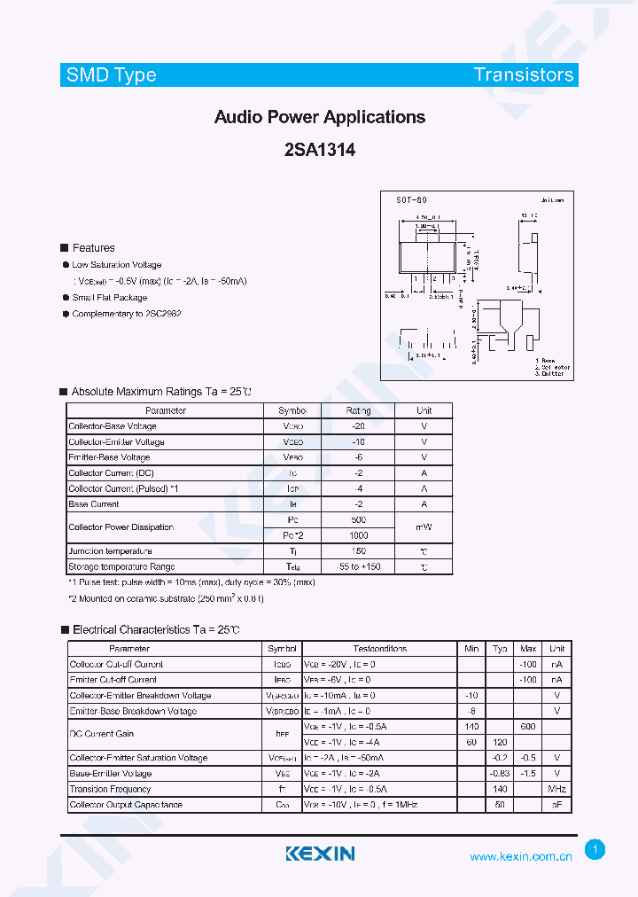2SA1314_4280197.PDF Datasheet