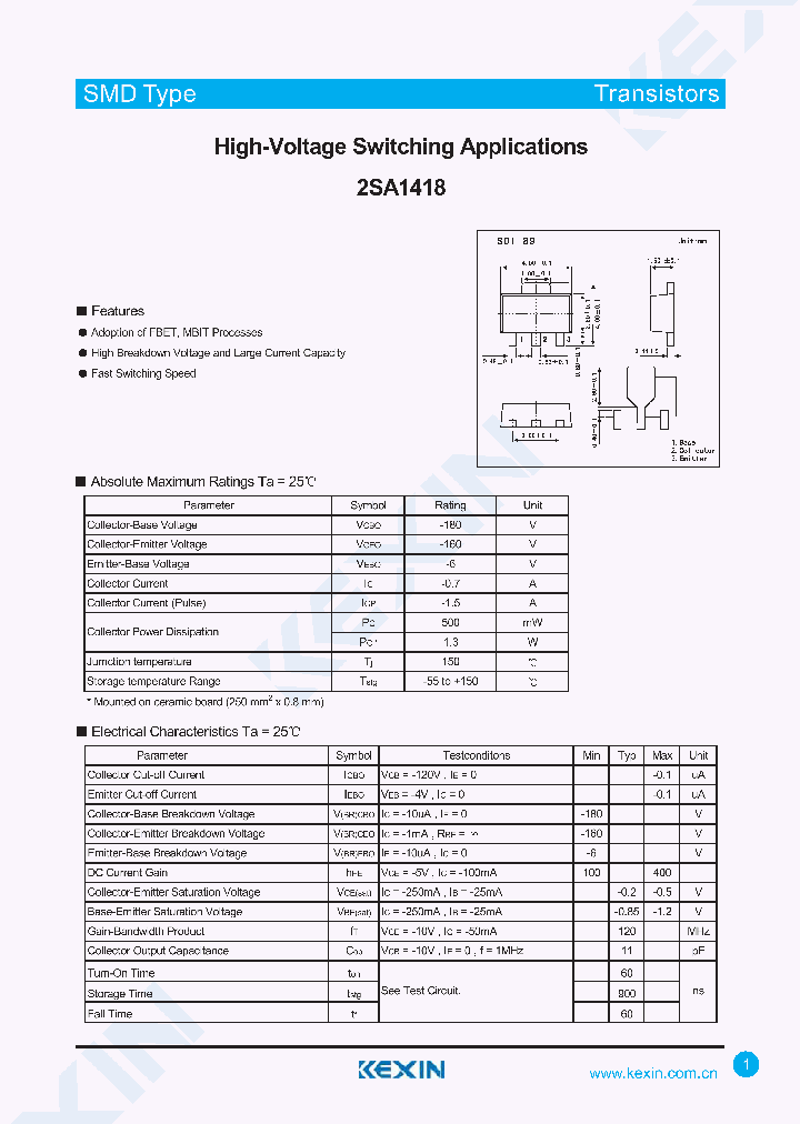 2SA1418_4336610.PDF Datasheet