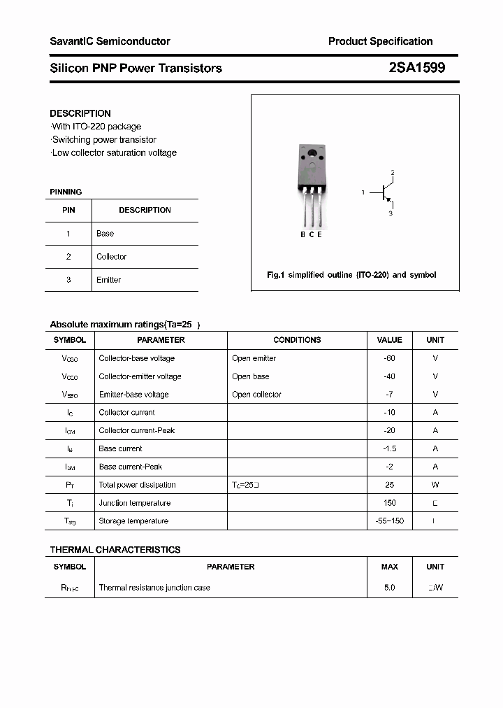 2SA1599_4418180.PDF Datasheet