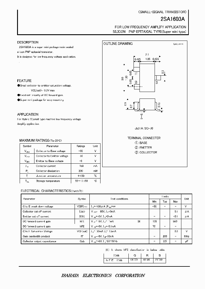2SA1603A_4219114.PDF Datasheet